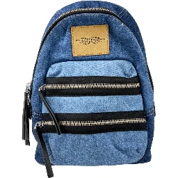 Marc Jacobs The Biker Medium Denim Backpack Bookbag