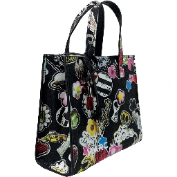 Marc Jacobs Mini Grind Black Sticker Leather Crossbody Bag