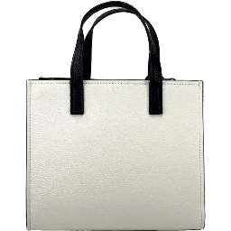 Marc Jacobs Mini Grind White Black Leather Crossbody Bag