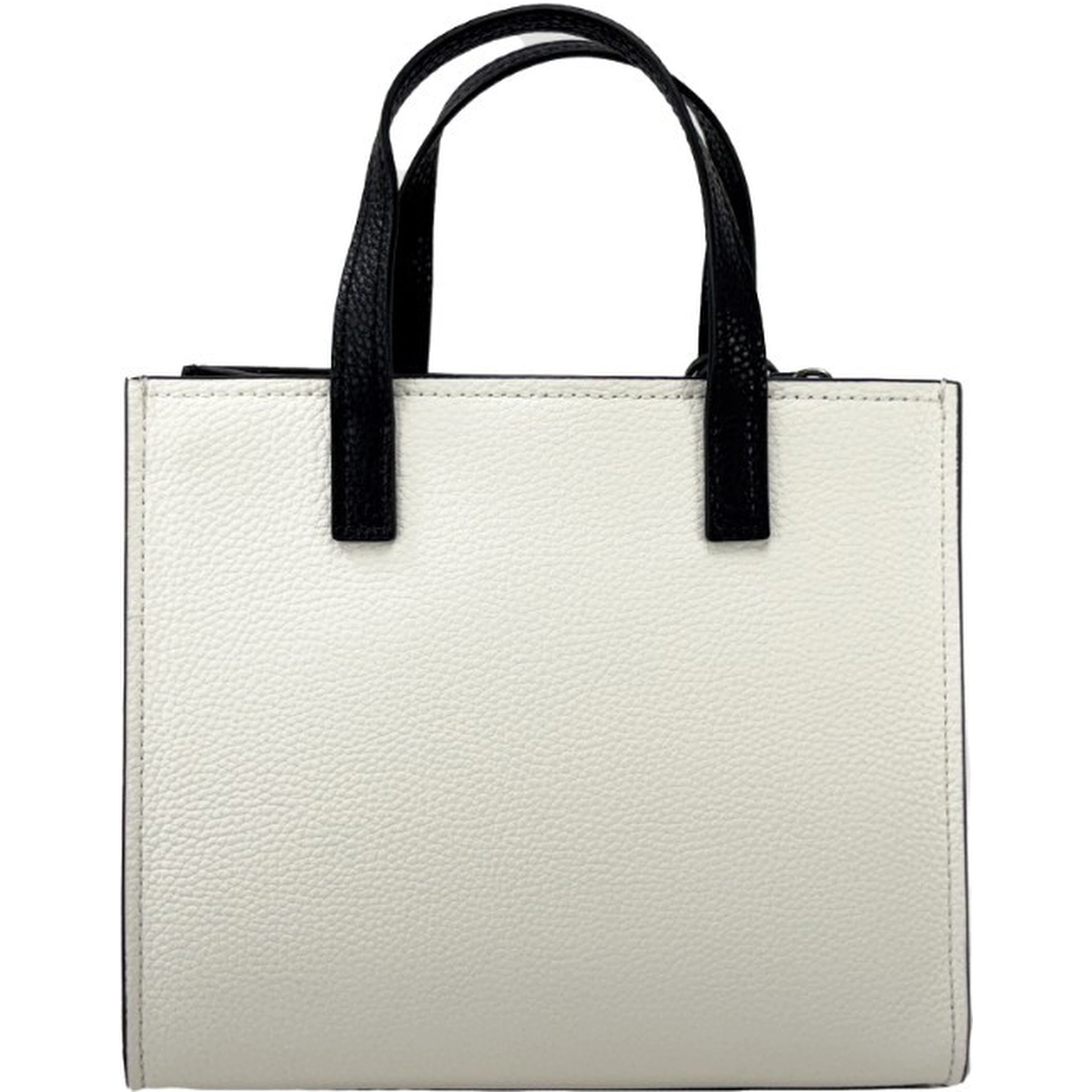Marc Jacobs Mini Grind White Black Leather Crossbody Bag