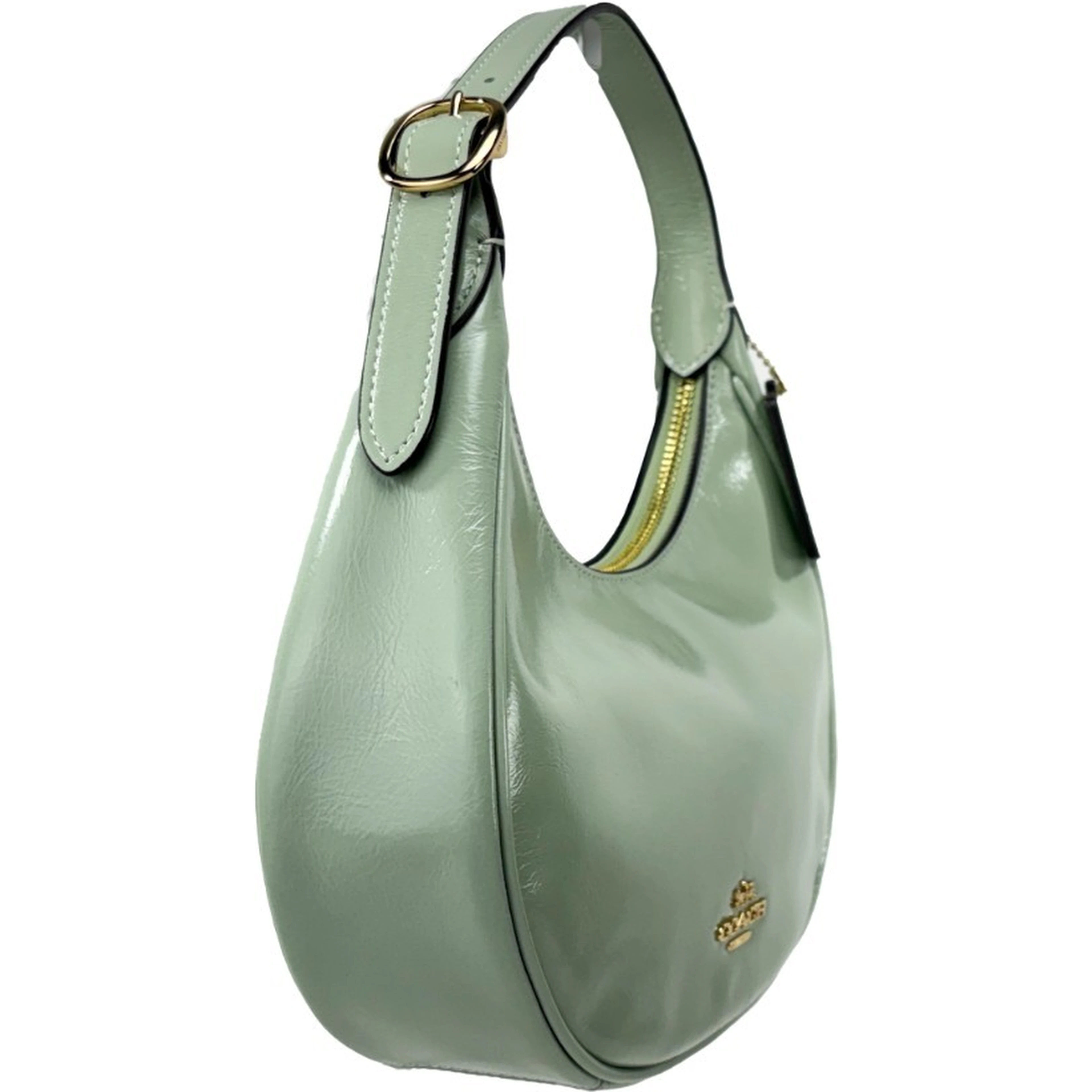 Coach Emily Glazed Leather Shoulder Bag