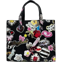 Marc Jacobs Mini Grind Black Sticker Leather Crossbody Bag