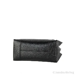 Michael Kors Mercer Medium Leather Messenger Crossbody Handbag (Black Solid)