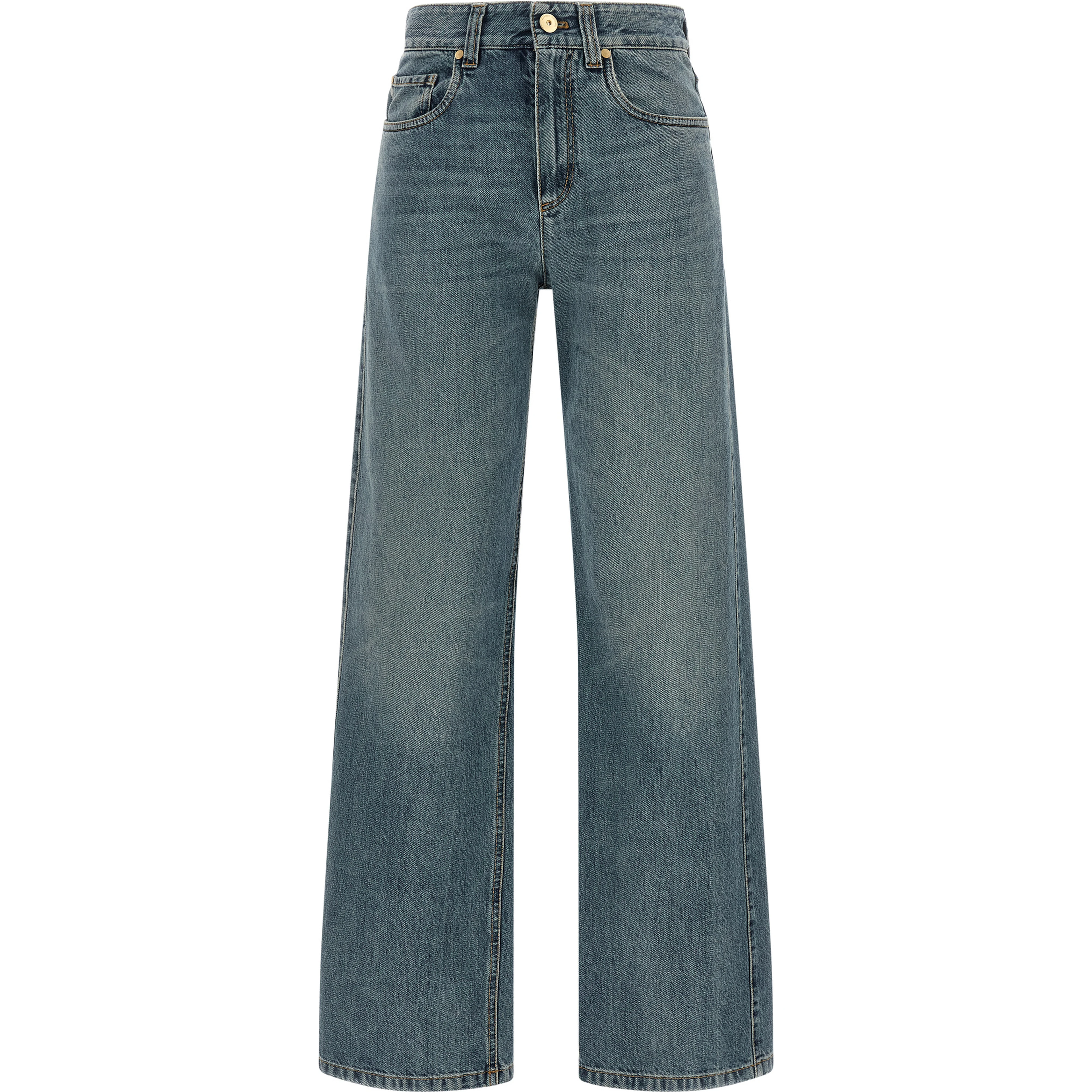 Blue Cotton Jeans Denim