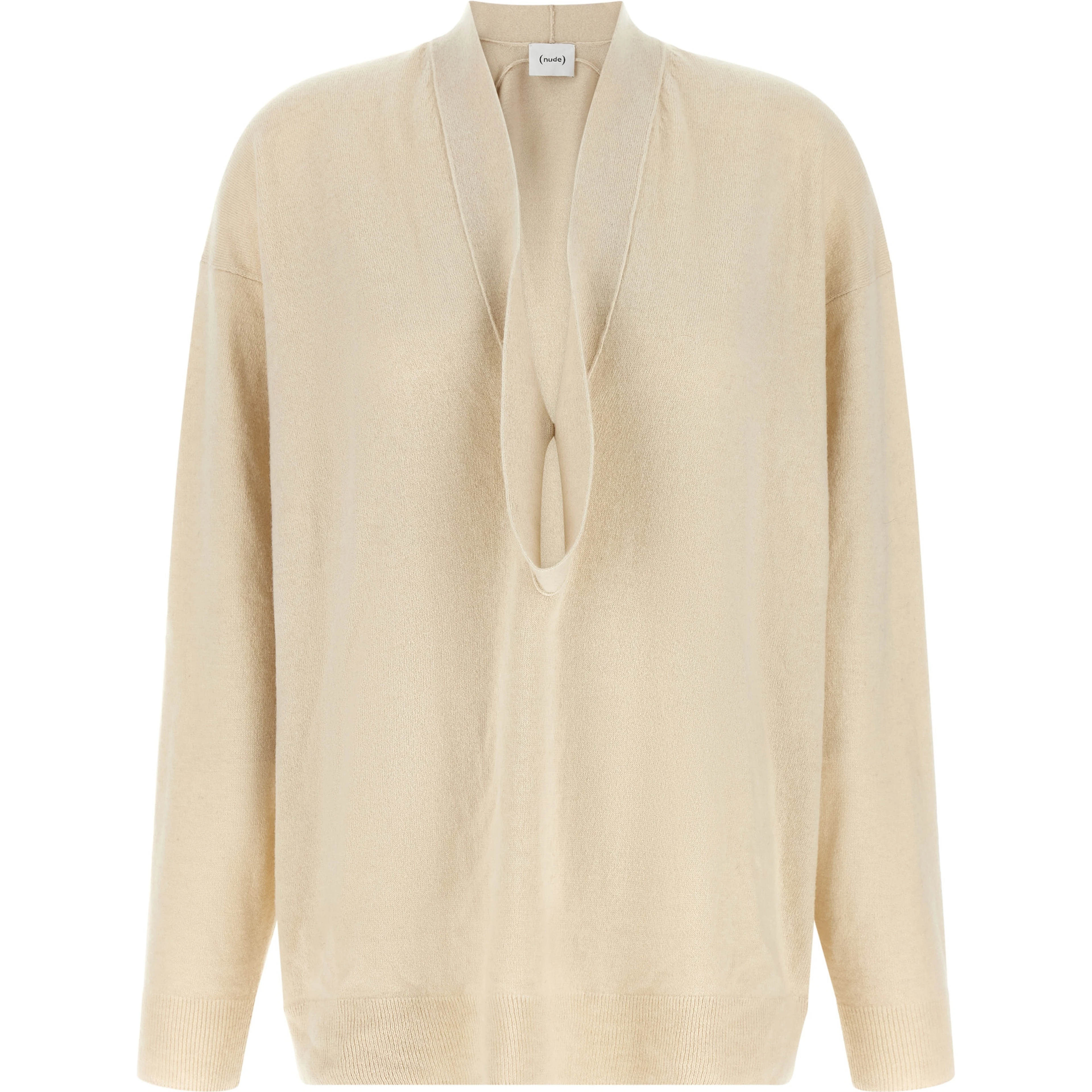 Beige Wool Cardigan