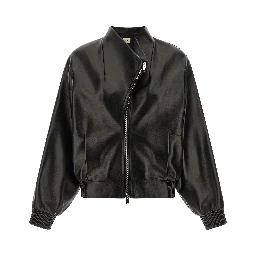 Black Lamb Leather Leather Jacket