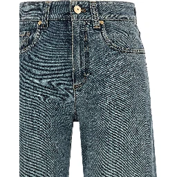 Blue Cotton Jeans Denim