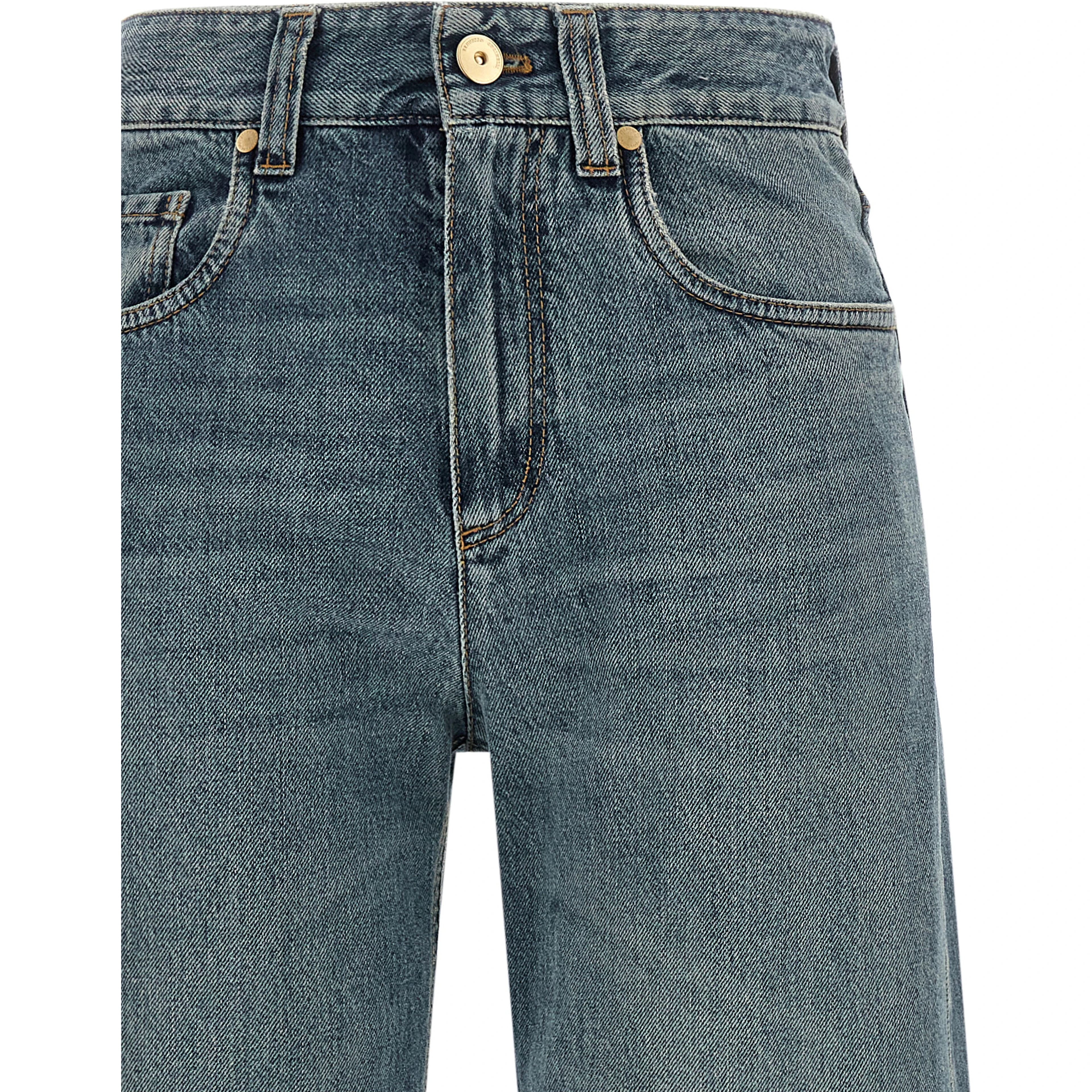 Blue Cotton Jeans Denim