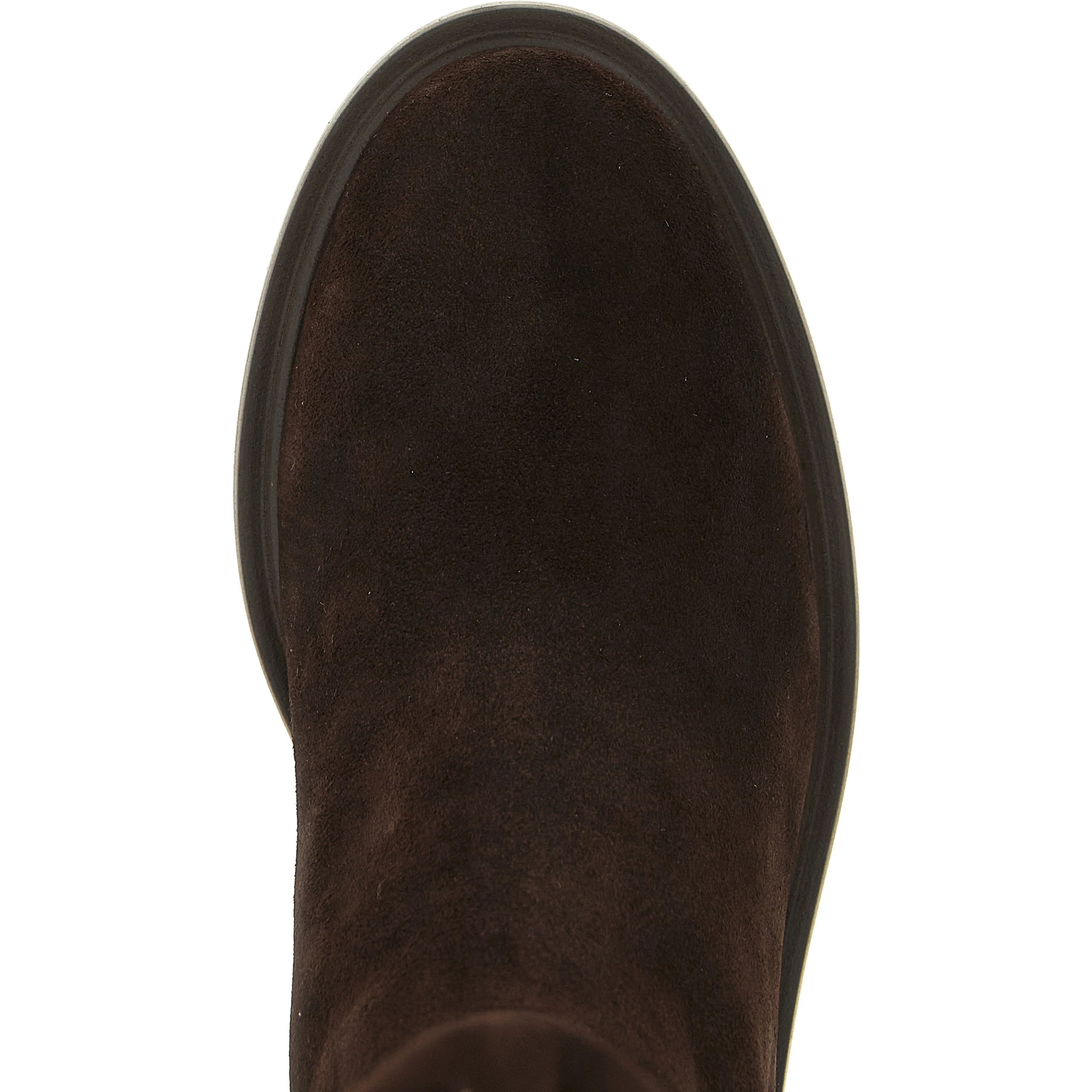 Brown Lamb Leather Over The Knee