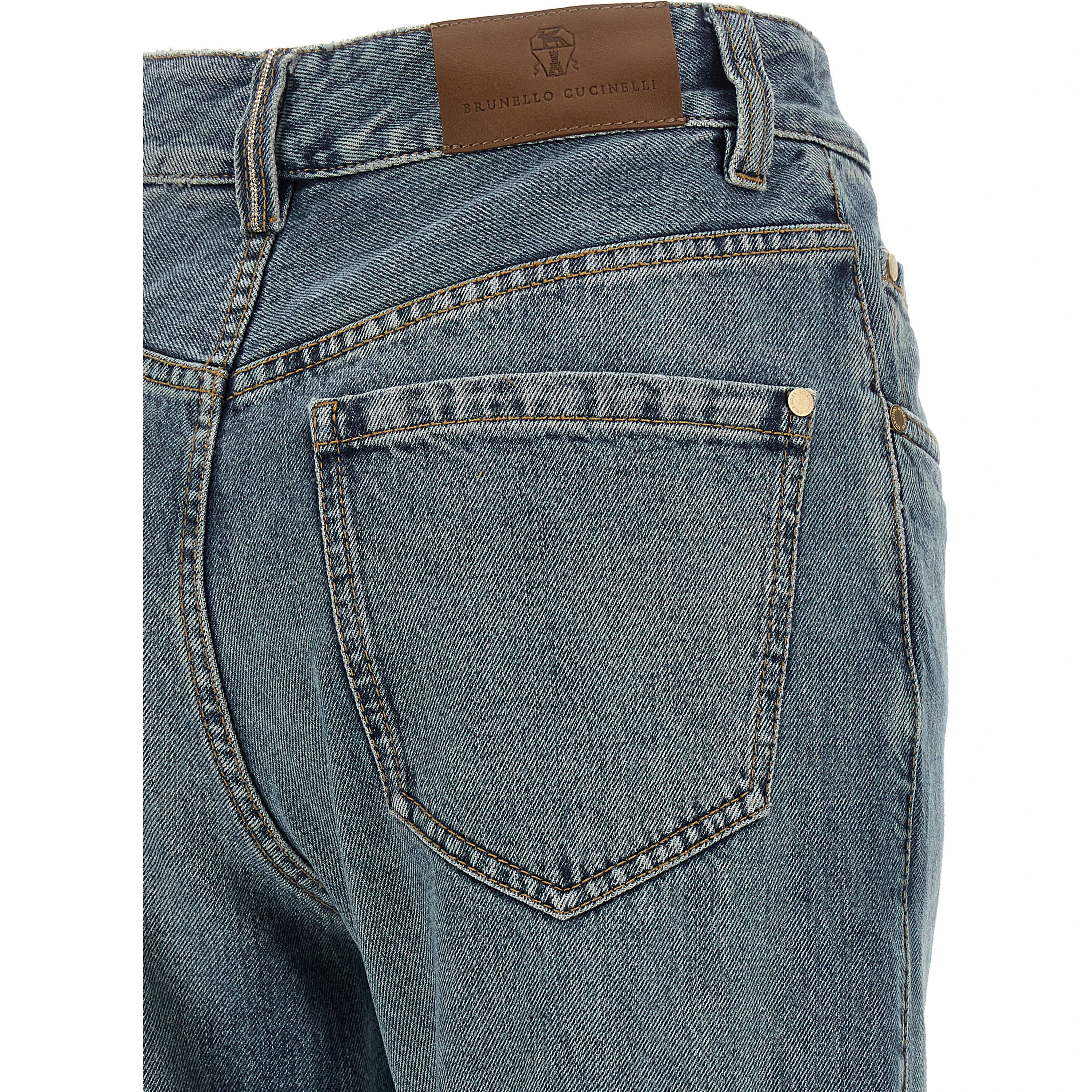 Blue Cotton Jeans Denim