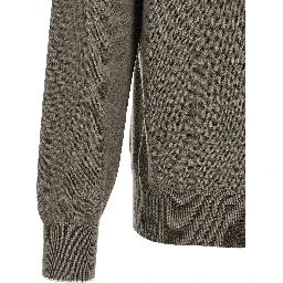 Bicolor Cashmere Polo Shirt