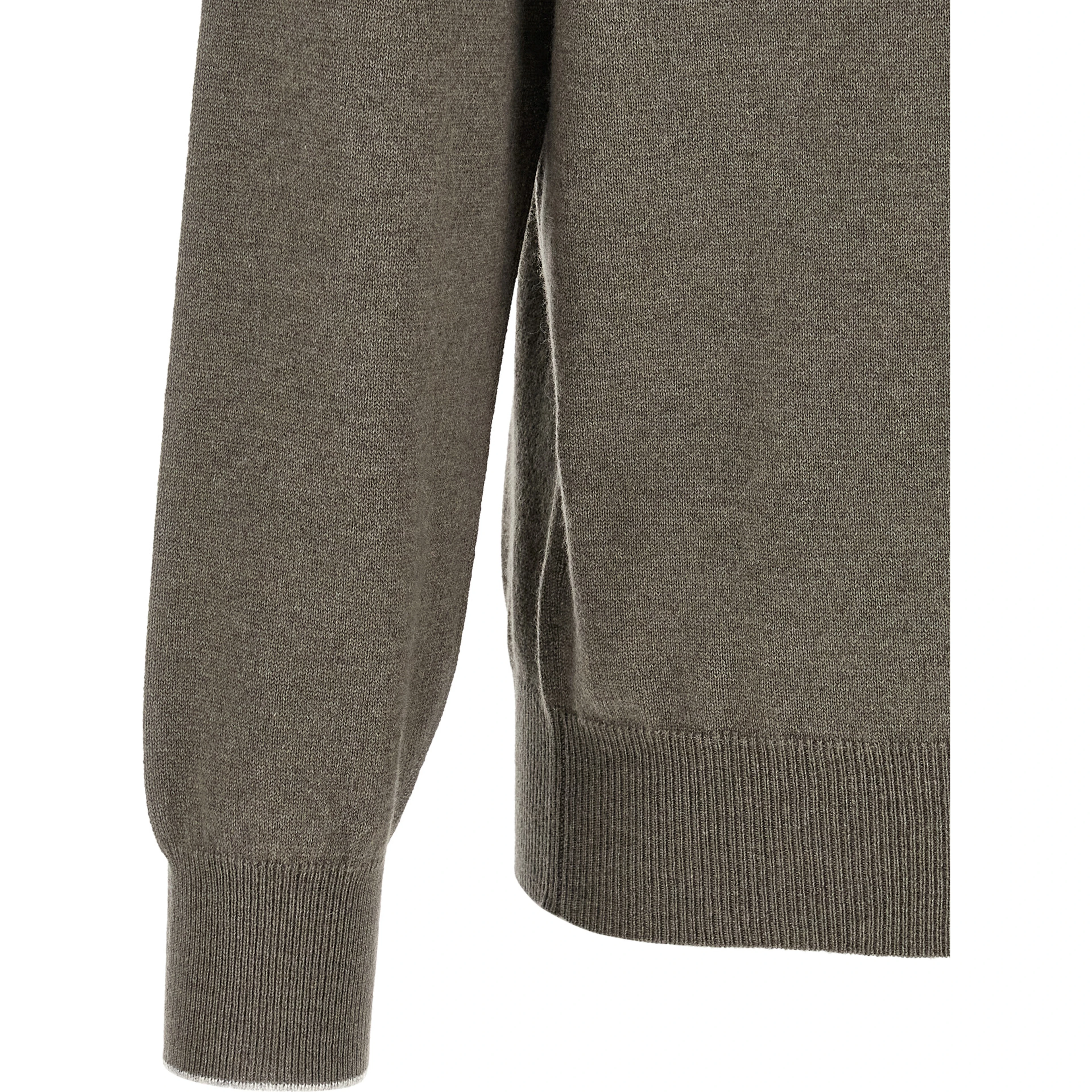 Bicolor Cashmere Polo Shirt