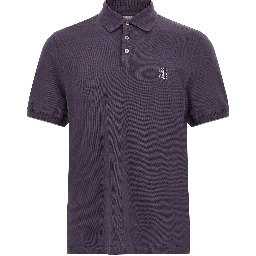 Purple Cotton Polo Shirt