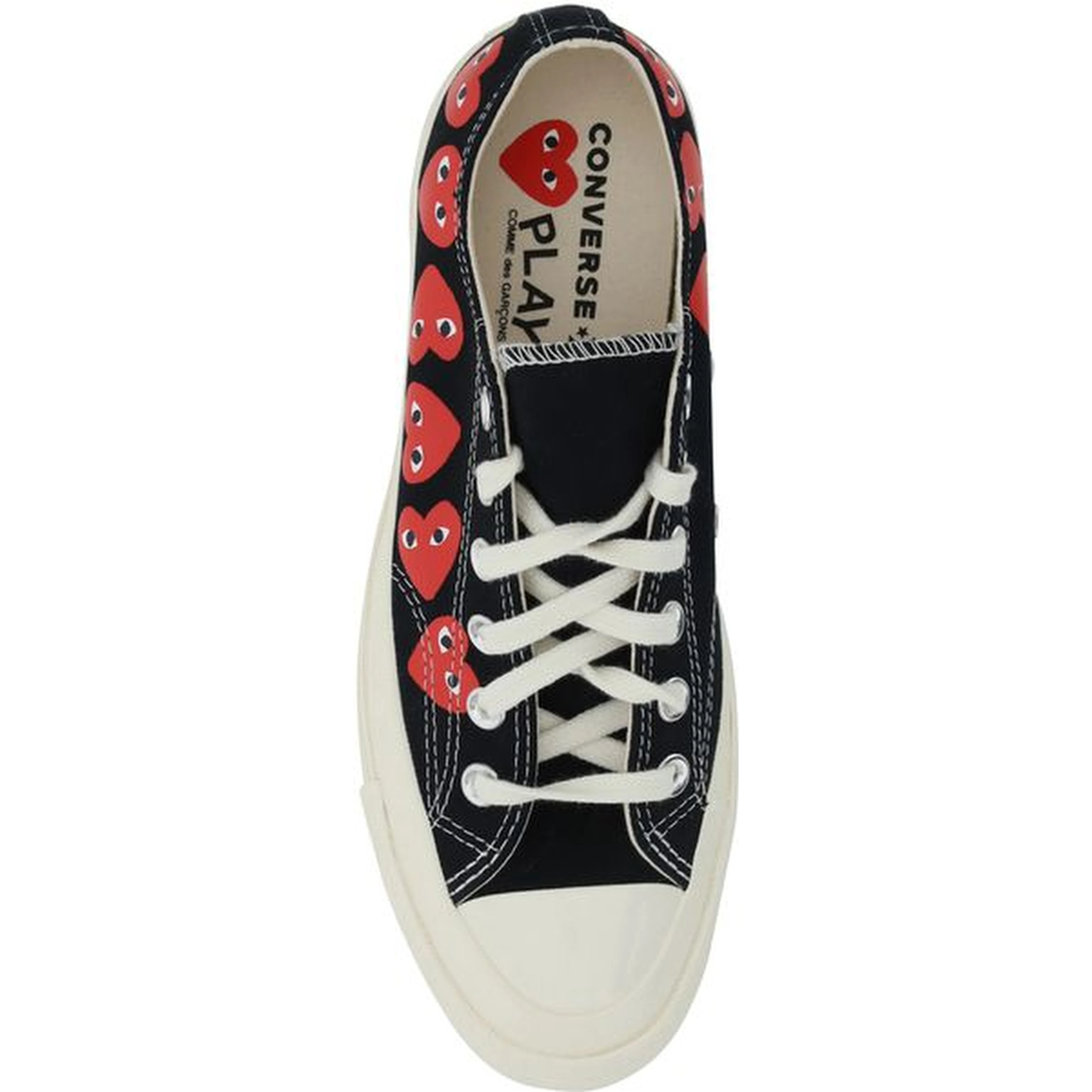 Black Cotton Low Top Sneakers