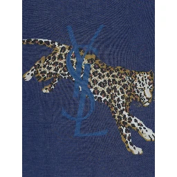 Saint Laurent  Scarfs Blue