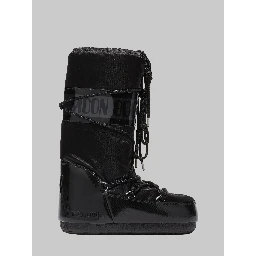 Black satin Icon Glance boots