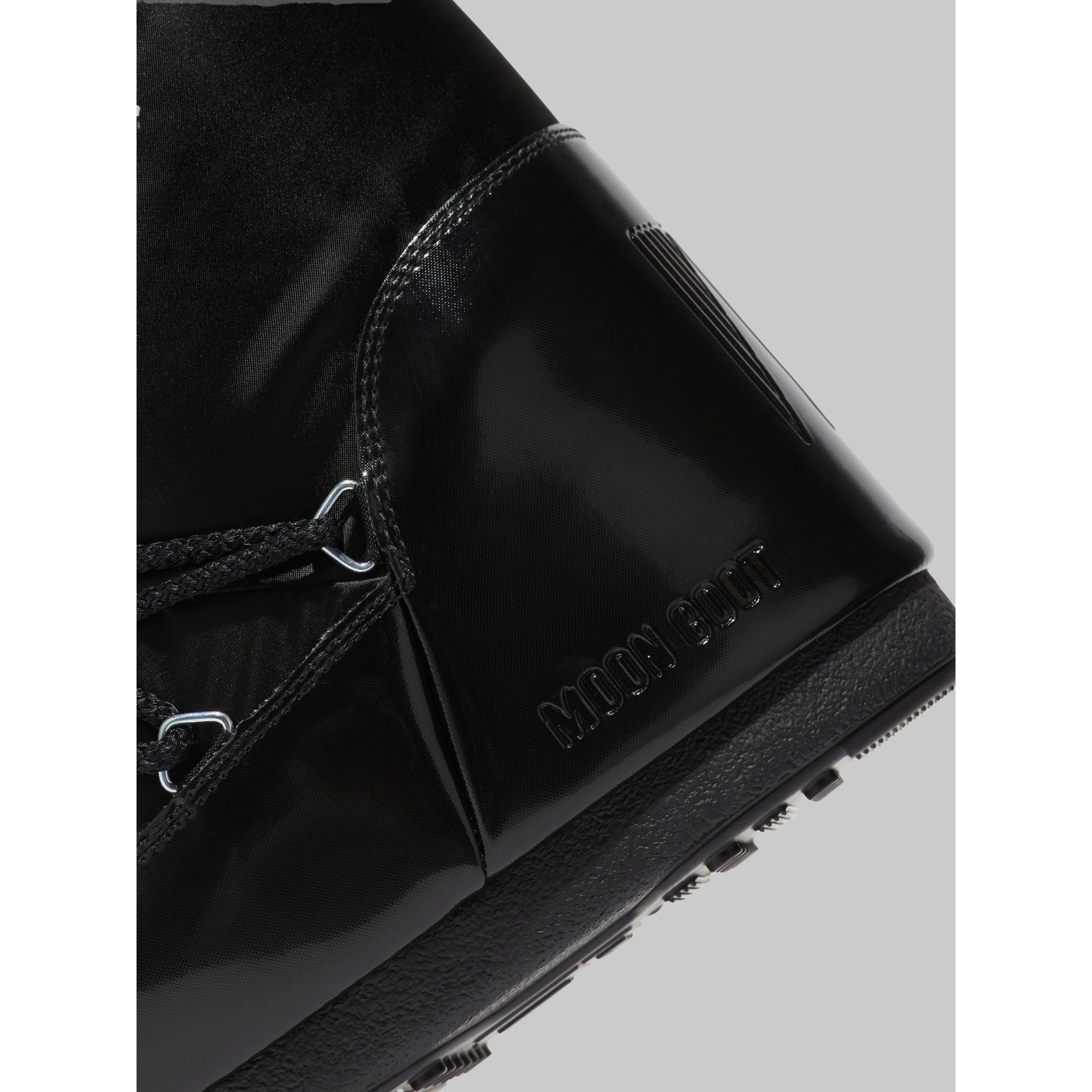 Black satin Icon Glance boots