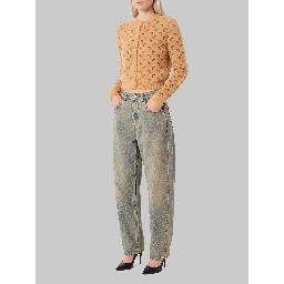 Fluffy Moon jacquard knit cardigan