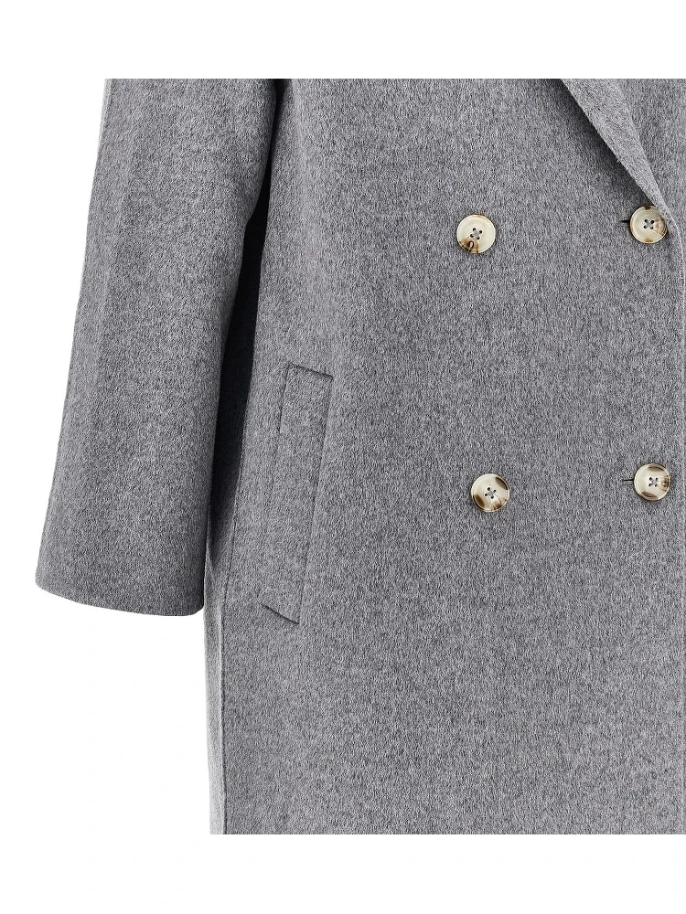 'Irvin' double-breasted drap coat alternative