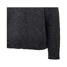 'Leyla' sweater with lace trim