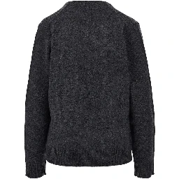 'Leyla' sweater with lace trim