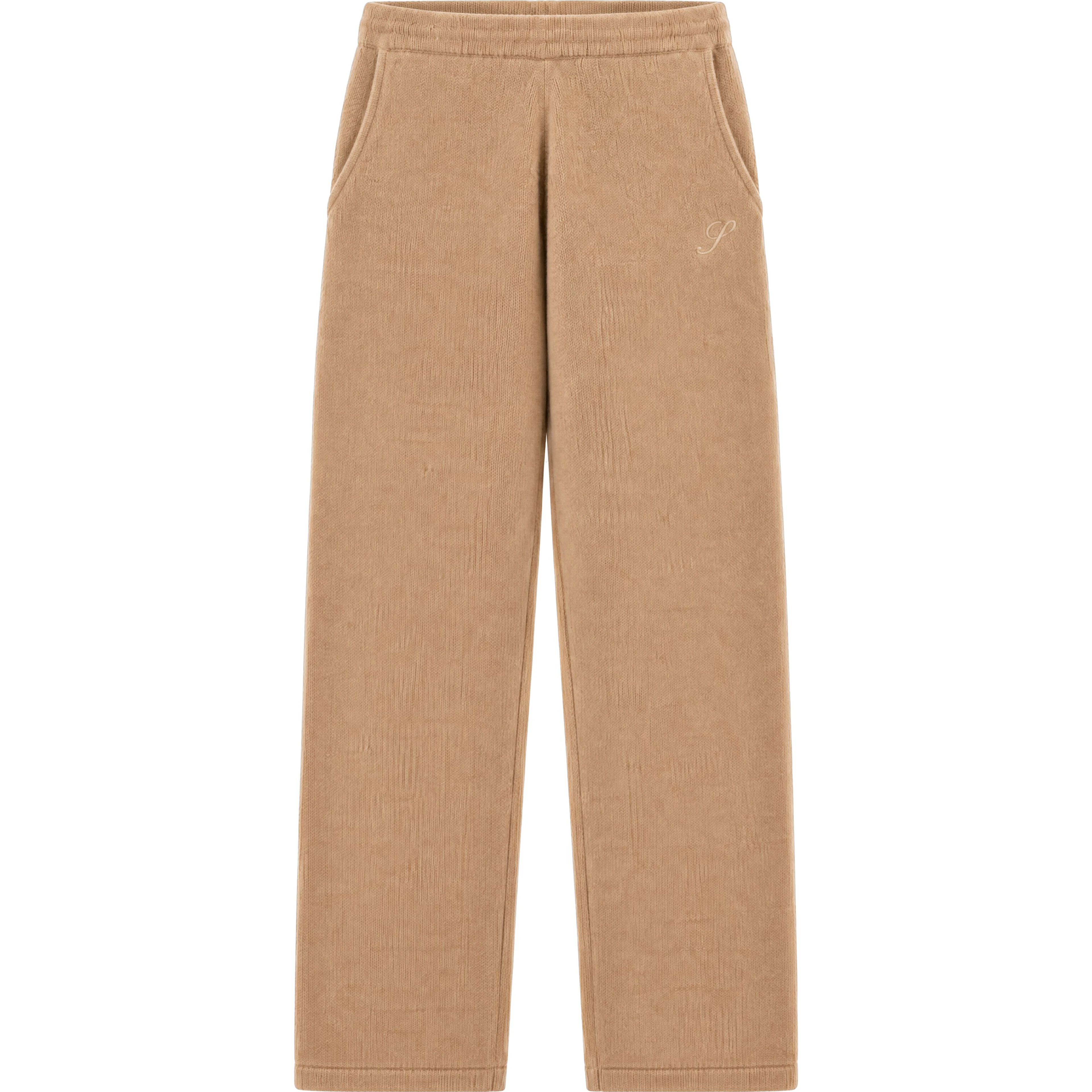 S LOGO CASHMERE TROUSERS