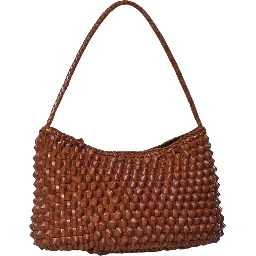 BASIL CACTUS WEAVE SHOULDER TOTE