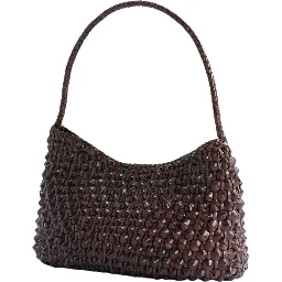 BASIL CACTUS WEAVE SHOULDER TOTE