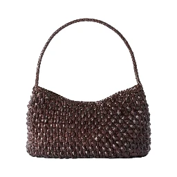 BASIL CACTUS WEAVE SHOULDER TOTE