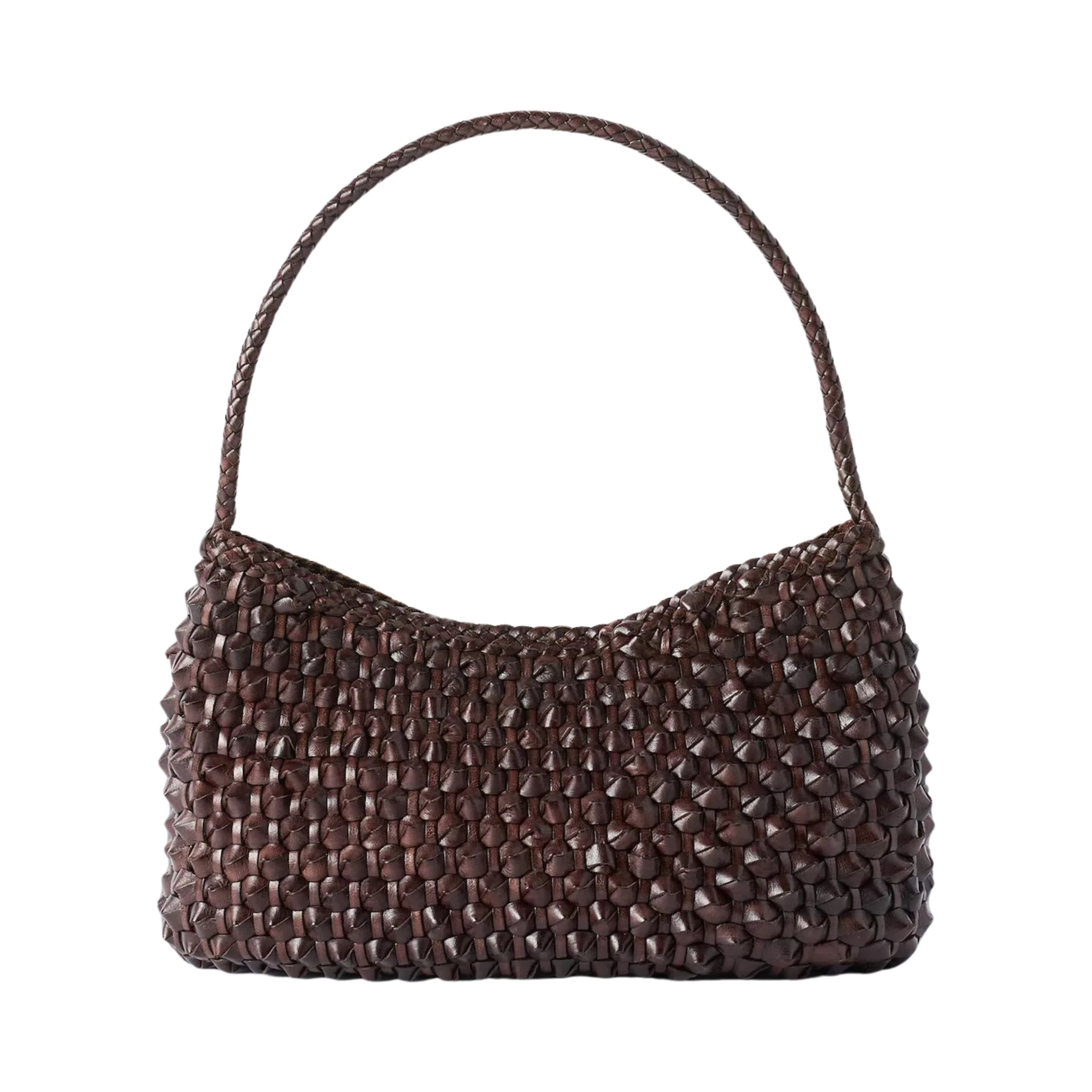 BASIL CACTUS WEAVE SHOULDER TOTE