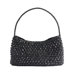 BASIL CACTUS WEAVE SHOULDER TOTE