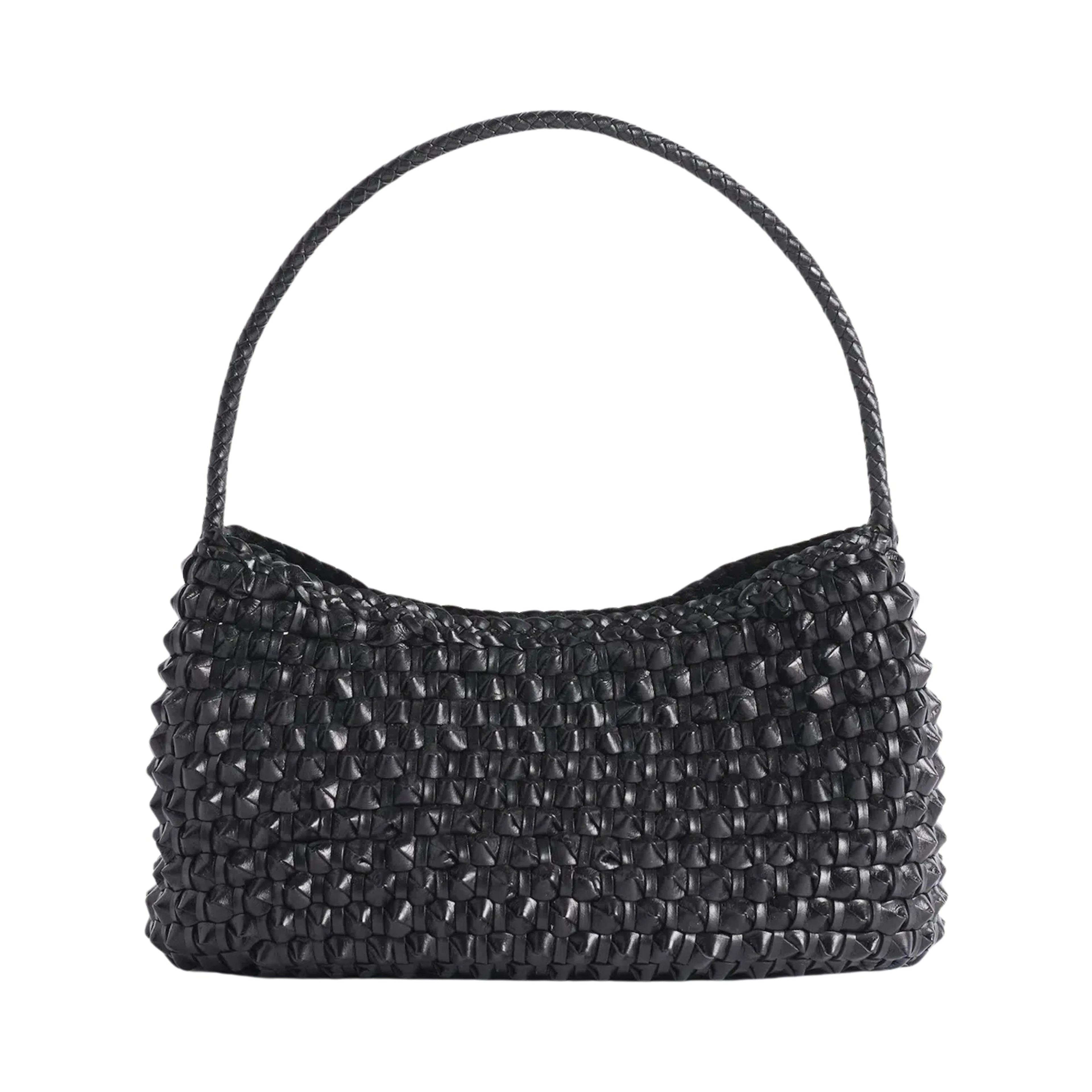 BASIL CACTUS WEAVE SHOULDER TOTE