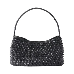 BASIL CACTUS WEAVE SHOULDER TOTE