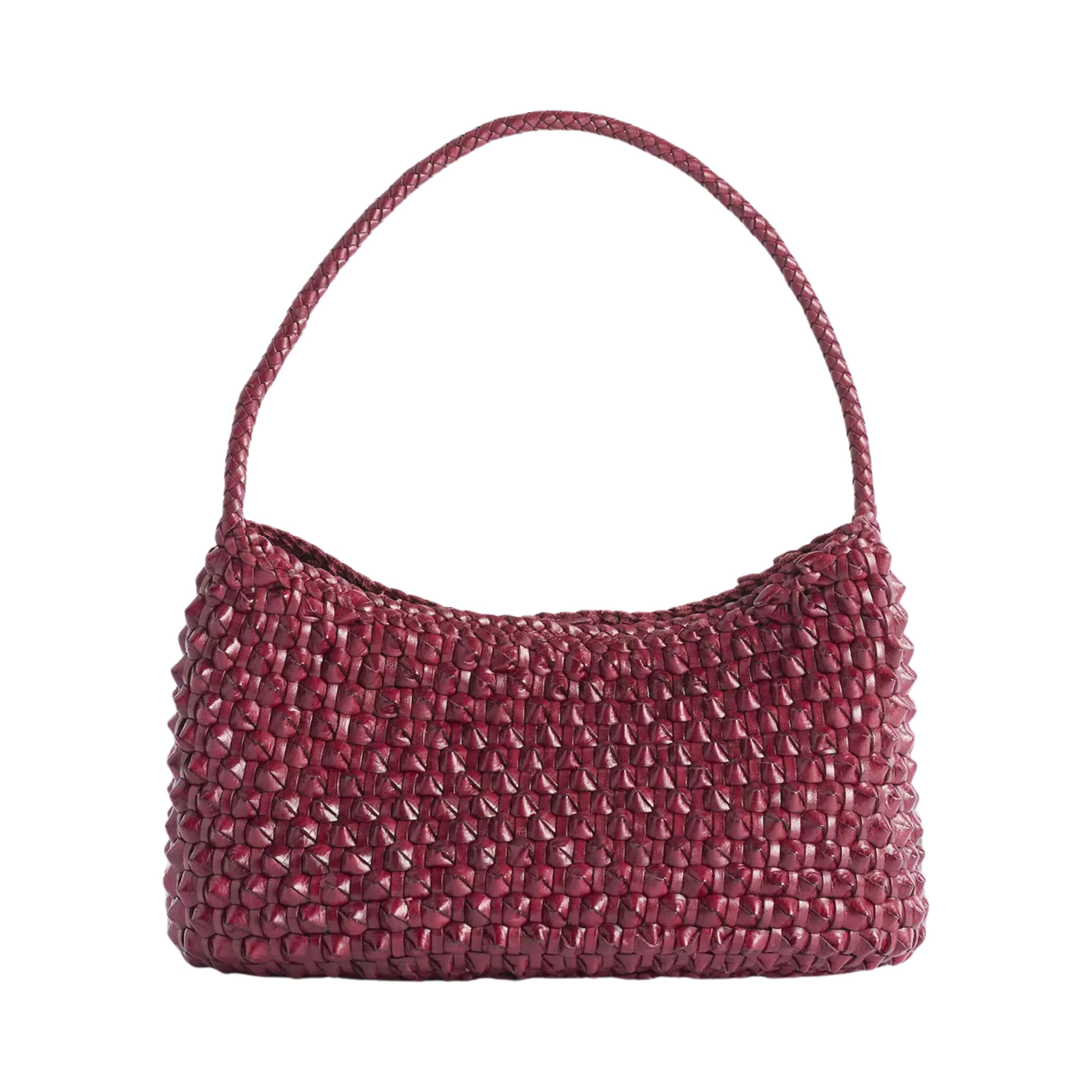 BASIL CACTUS WEAVE SHOULDER TOTE
