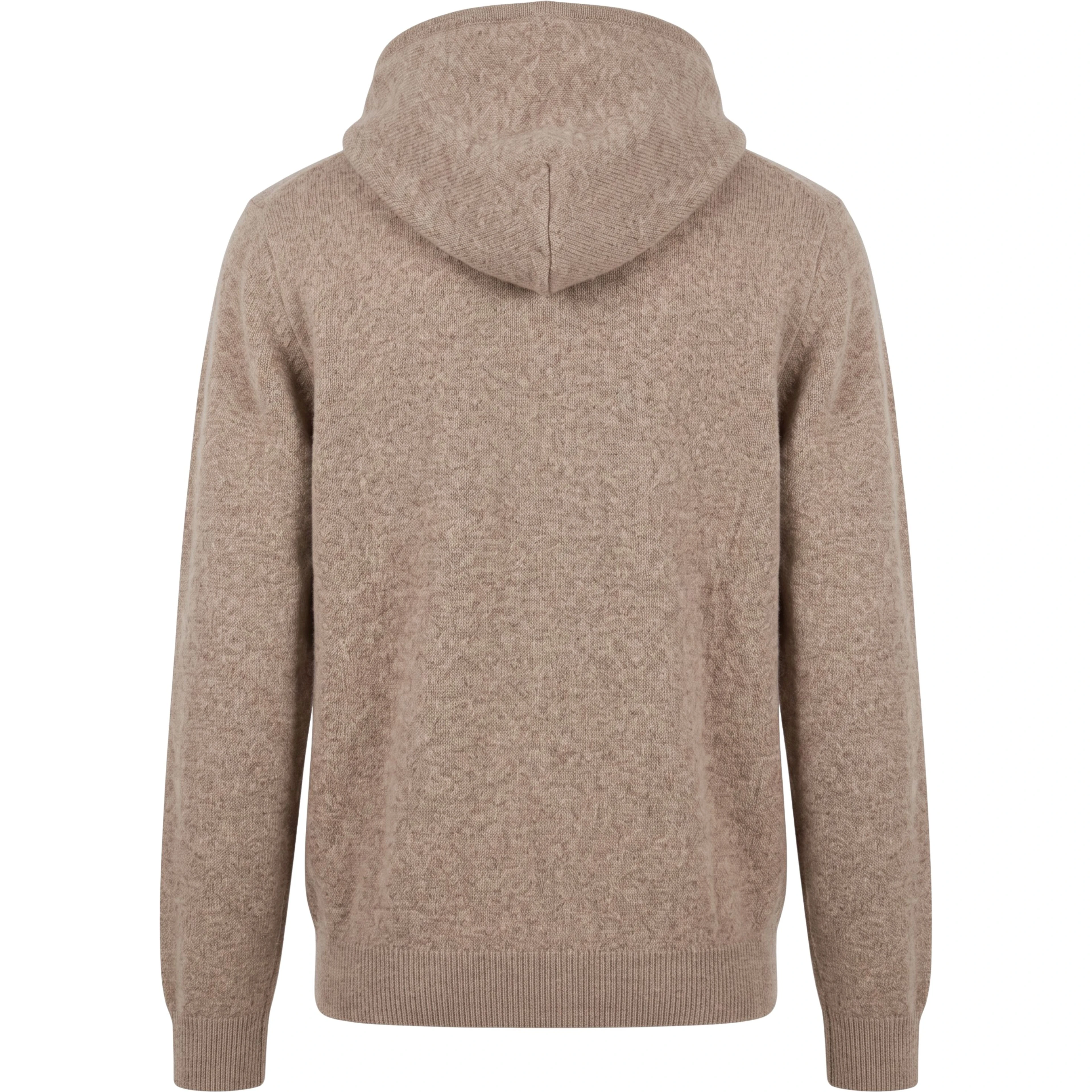 FULL ZIPPER HOODED KNIT SWEATER