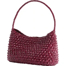 BASIL CACTUS WEAVE SHOULDER TOTE