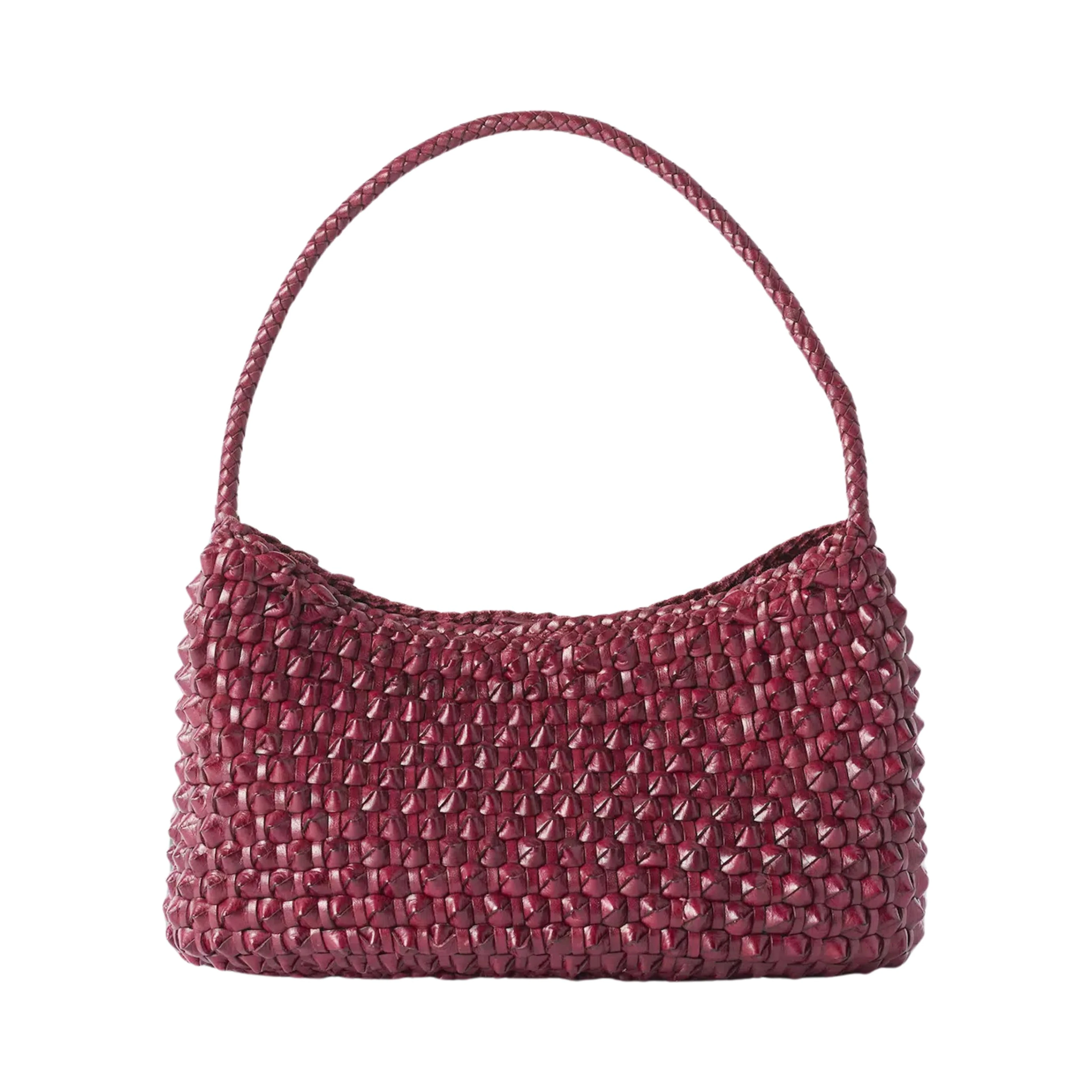 BASIL CACTUS WEAVE SHOULDER TOTE