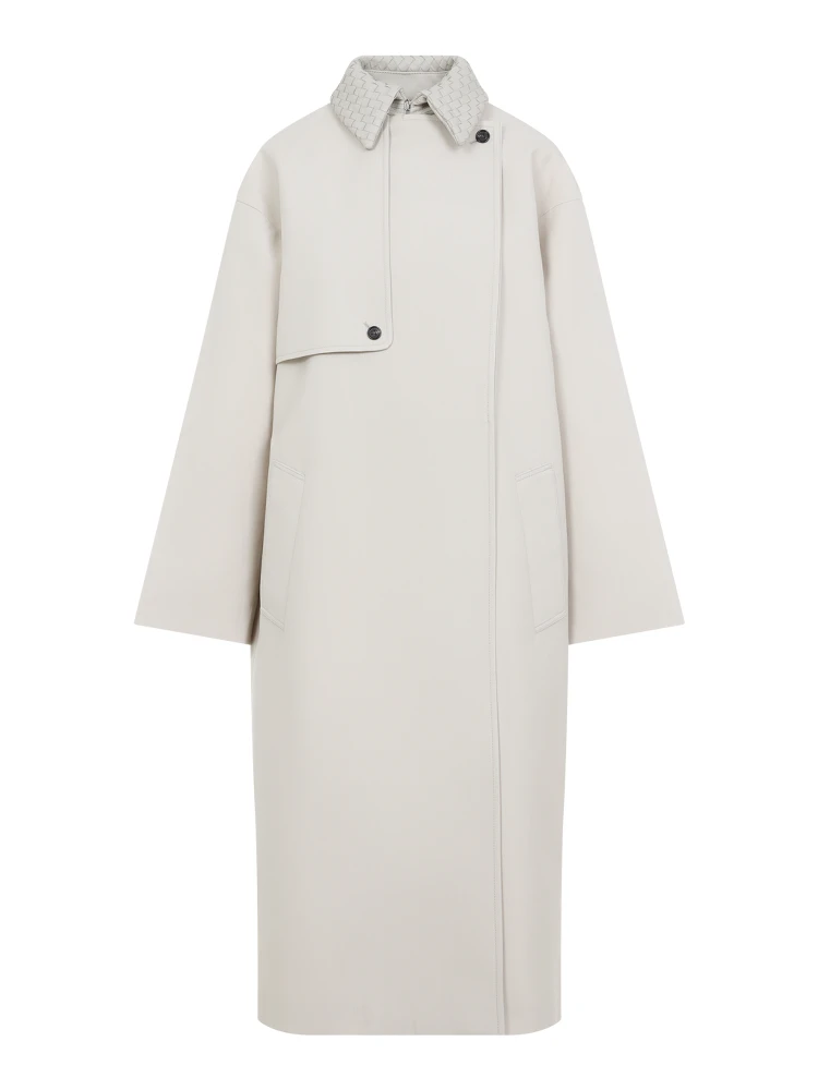Bottega Veneta Wool Cotton Striped Coat