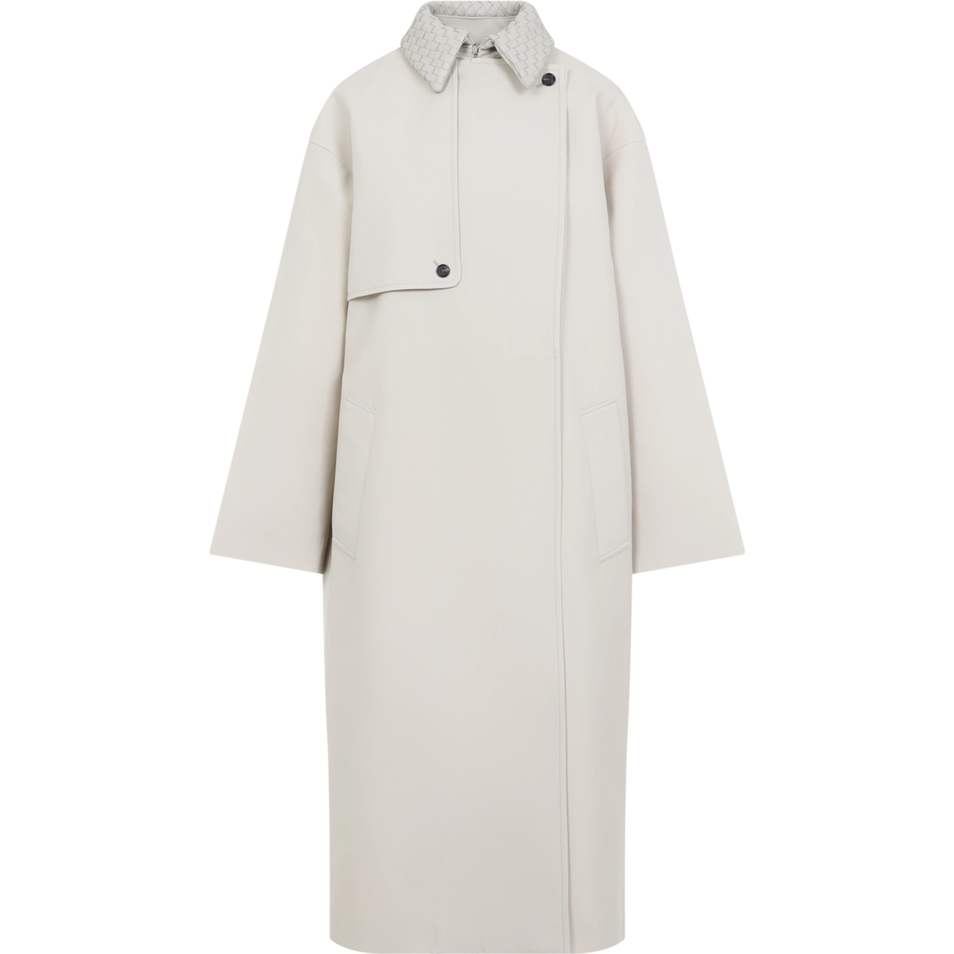 Bottega Veneta Wool Cotton Striped Coat
