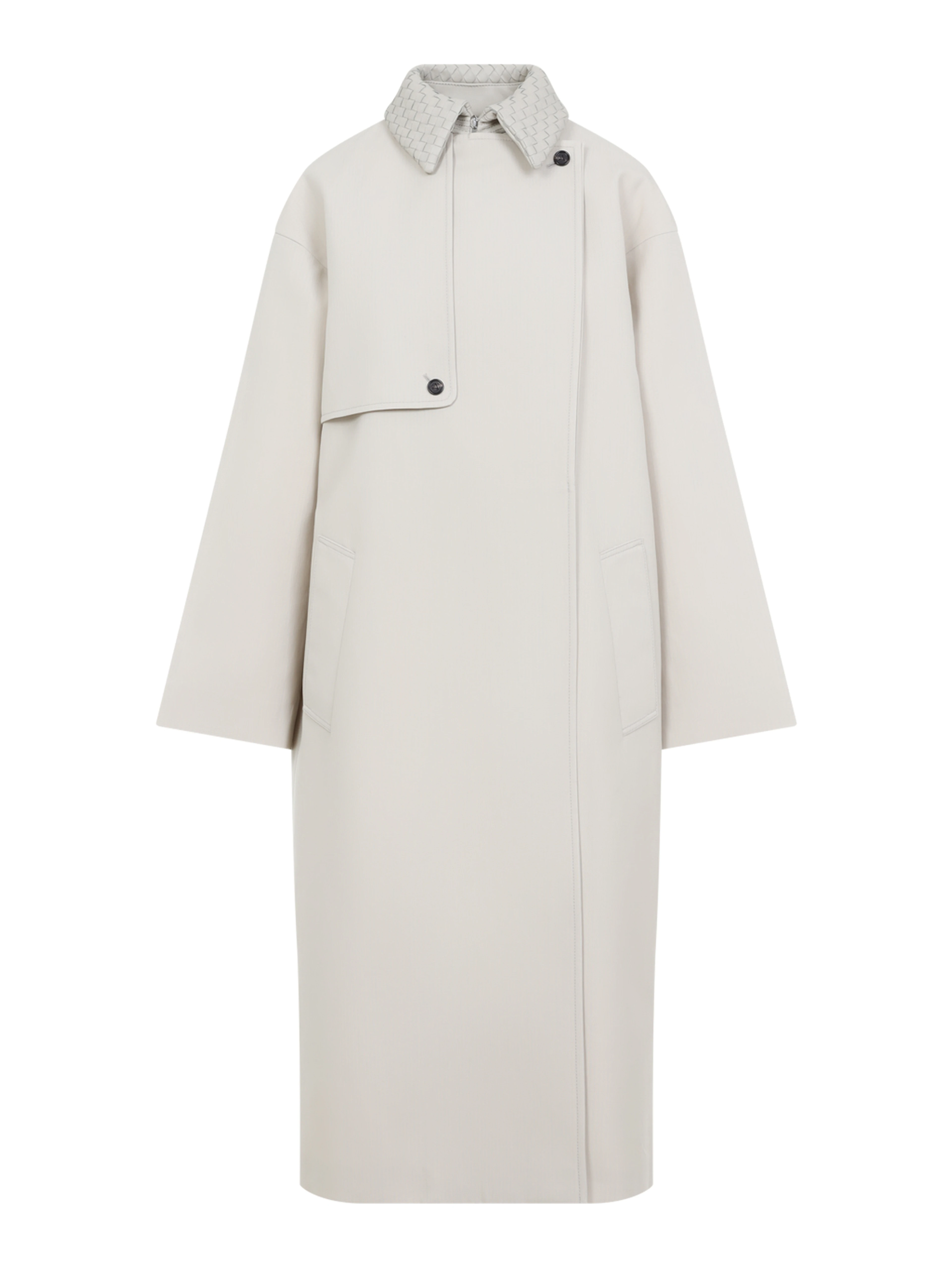 Bottega Veneta Wool Cotton Striped Coat
