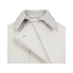 Bottega Veneta Wool Cotton Striped Coat