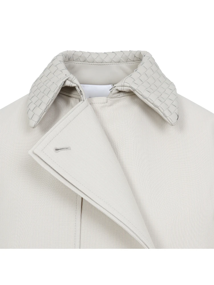 Bottega Veneta Wool Cotton Striped Coat alternative