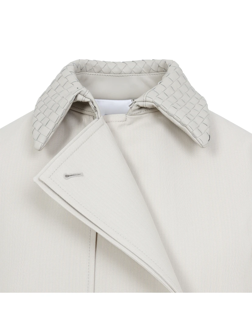 Bottega Veneta Wool Cotton Striped Coat