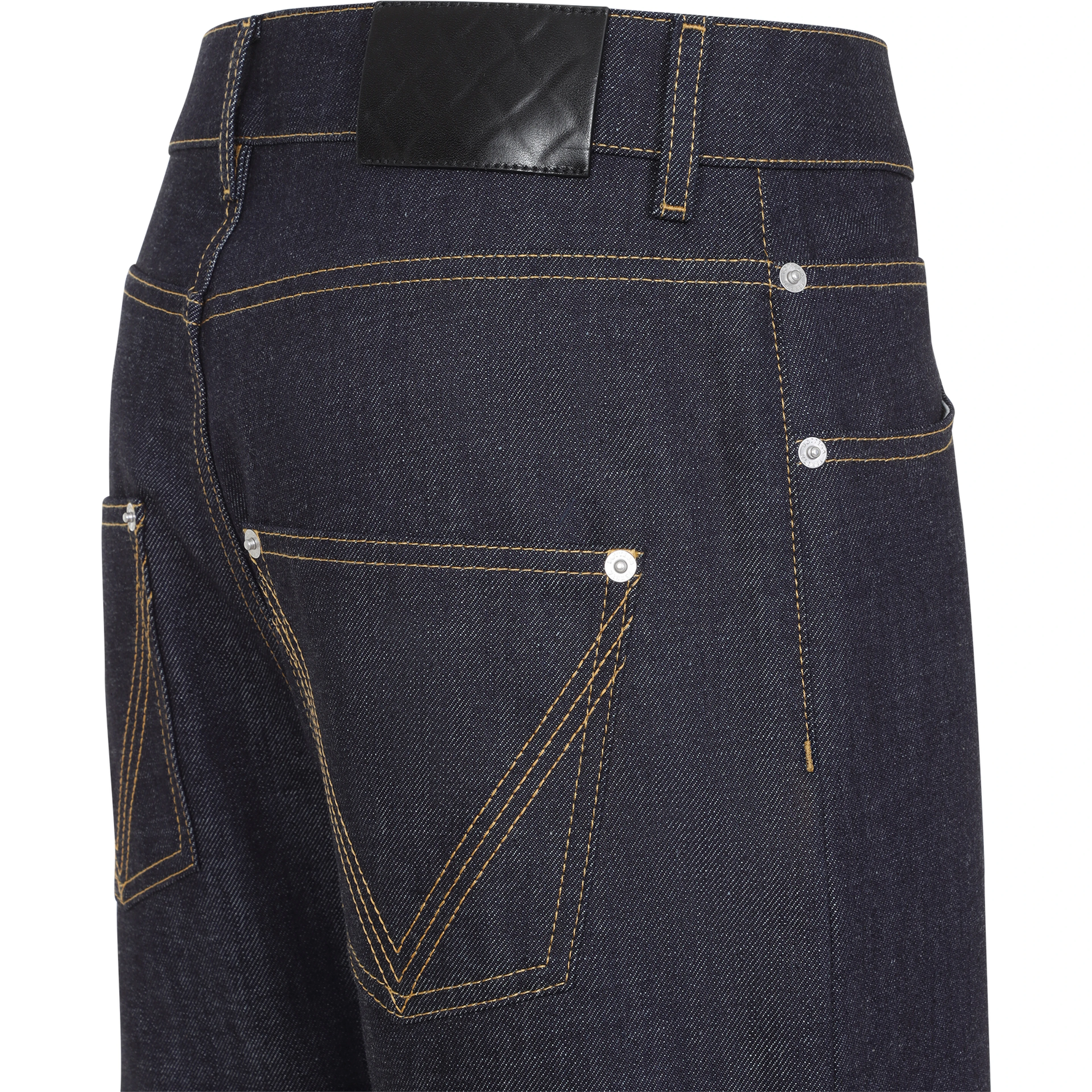 Bottega Veneta Raw Indigo Straight Denim