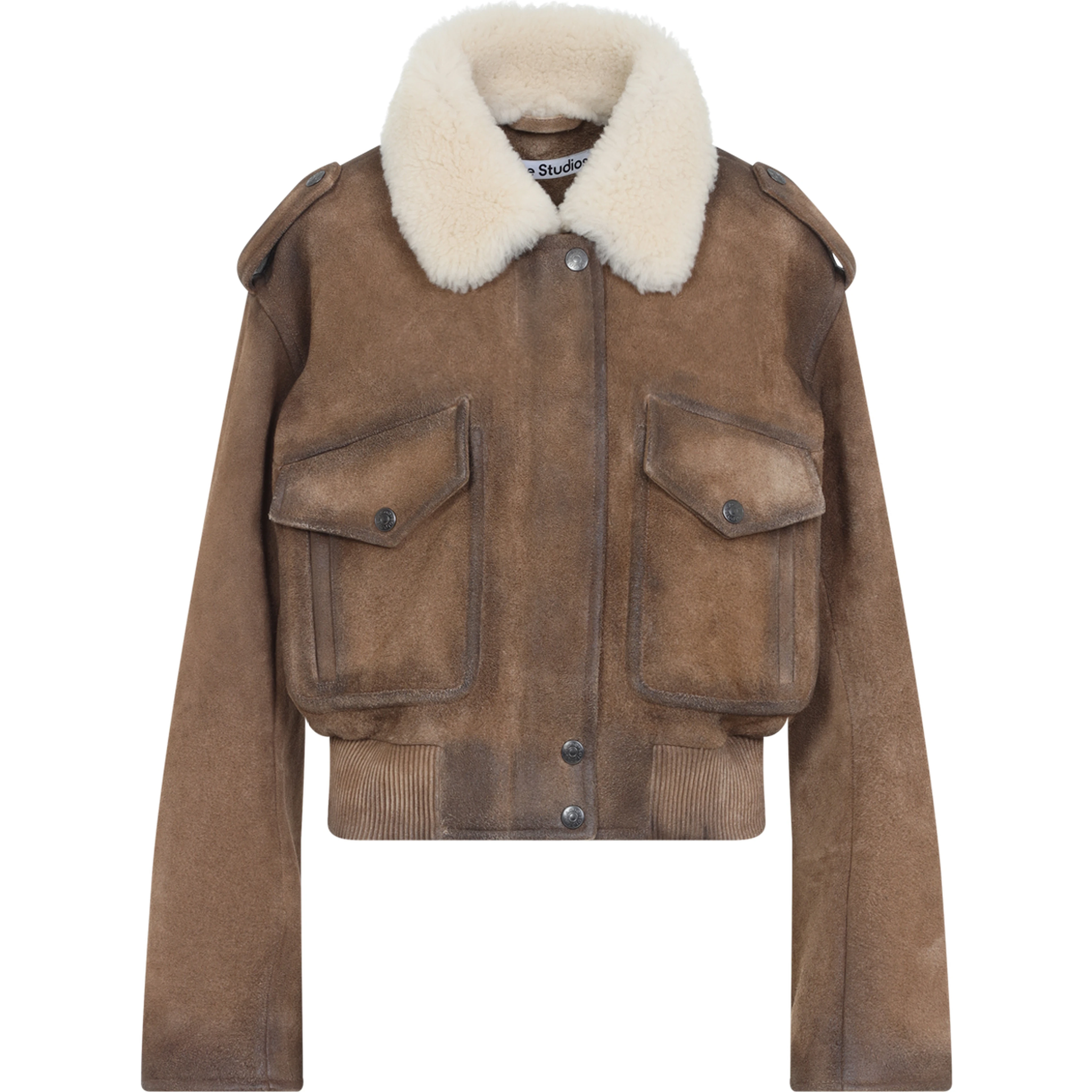 Acne Studios Leather Bomber Jacket