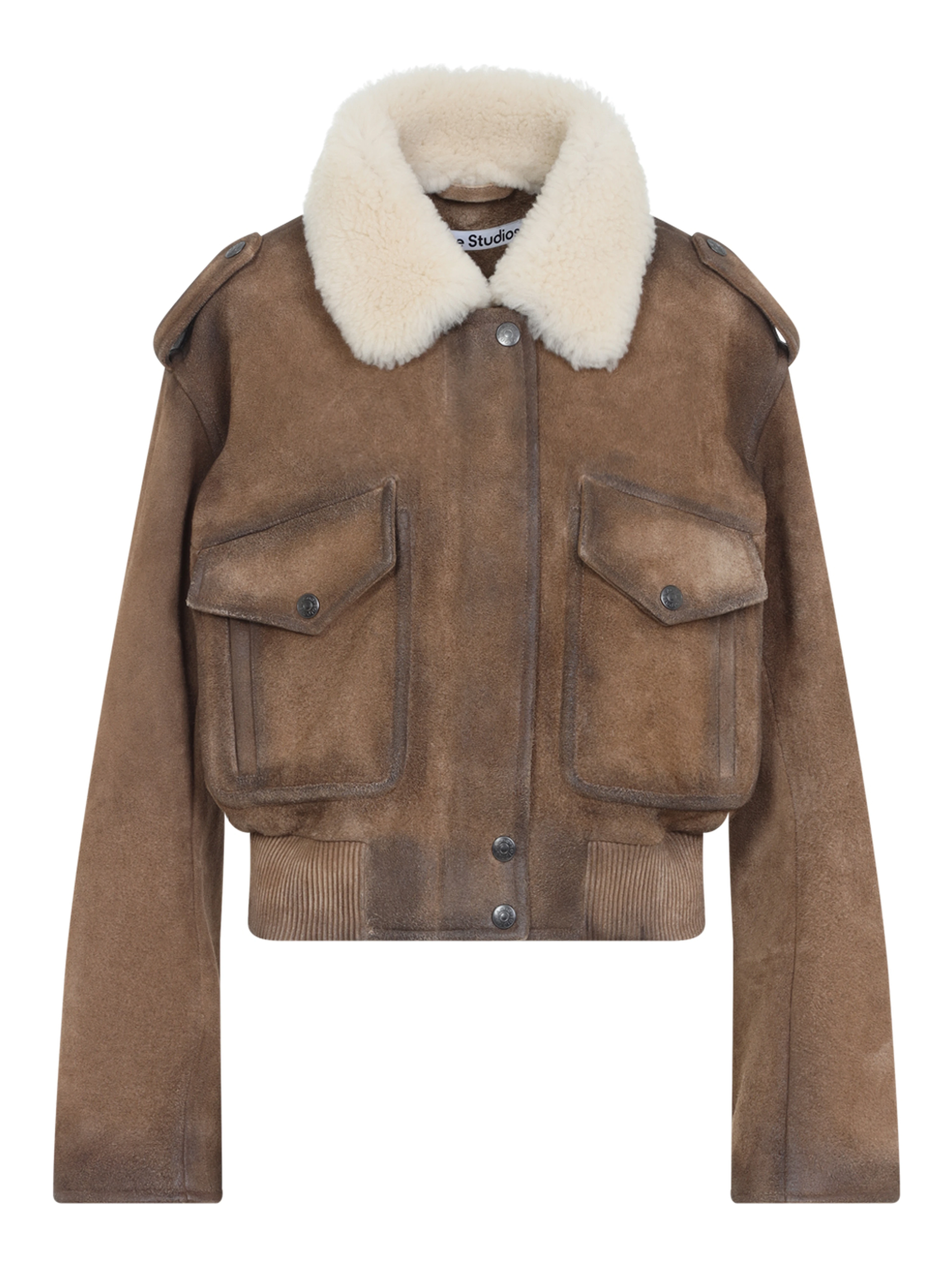 Acne Studios Leather Bomber Jacket