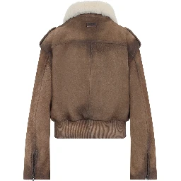 Acne Studios Leather Bomber Jacket