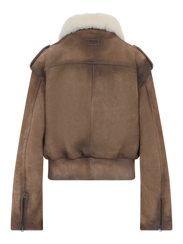 Acne Studios Leather Bomber Jacket alternative