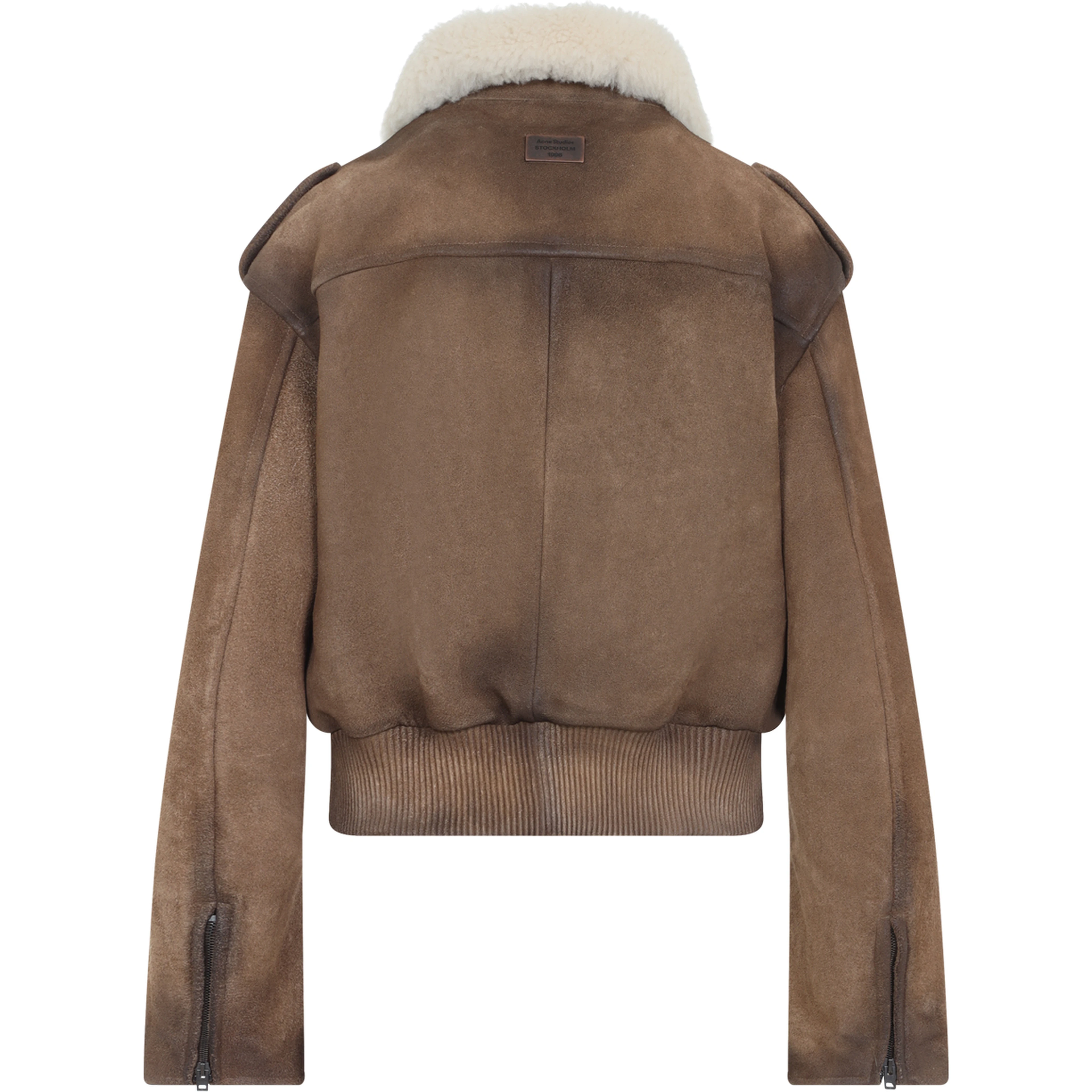 Acne Studios Leather Bomber Jacket