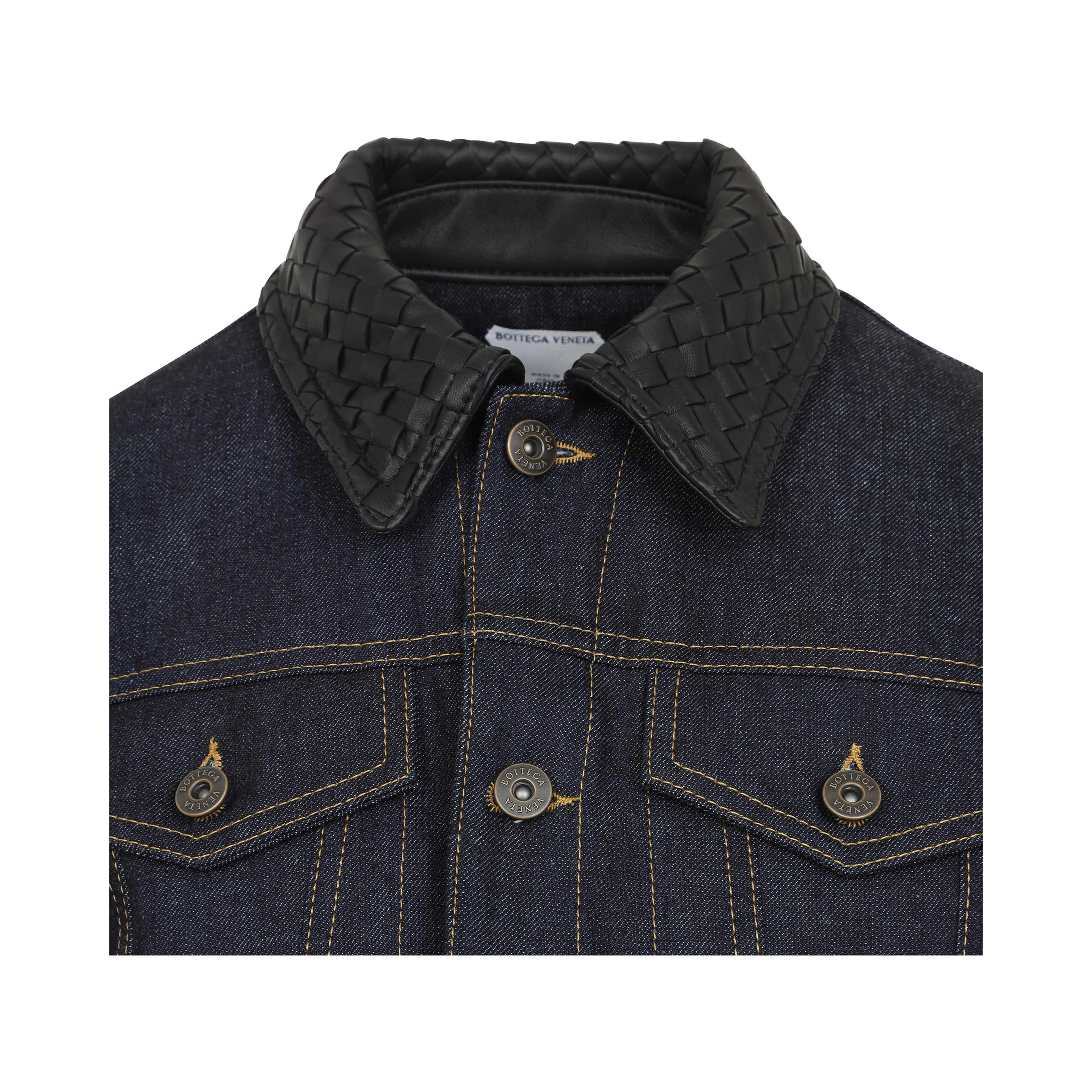 Bottega Veneta Raw Indigo Denim Jacket